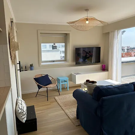 Appartement Charming Penthouse - Sunny - Terrace - Close To Sea And Restaurants Blankenberge